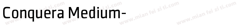 Conquera Medium字体转换